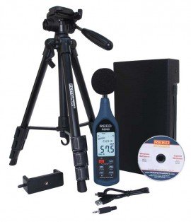 REED R8080-KIT2 Data Logging Sound Meter with Tripod Kit-