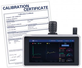 REED R9920-NIST Indoor Air Quality Meter, Desktop/Wall Mount,-