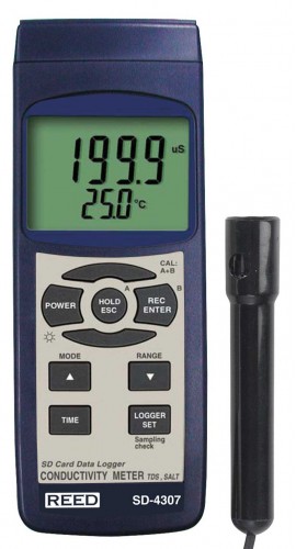 REED SD-4307 Data Logging Conductivity/TDS/Salinity Meter-
