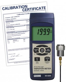 REED SD-8205 Vibration Meter/Data Logger,-