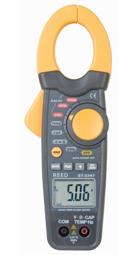 REED ST-3347 AC/DC Clamp Meter with Temperature-