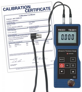 REED TM-8811-NIST Ultrasonic Thickness Gauge, 7.9&amp;quot; (200mm),  -