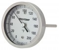 REOTEMP AA Back Connect Bimetal Thermometer, 3&amp;quot; dial, 20 to 240&amp;deg;F-