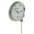 REOTEMP JJ Adjustable Angle Bimetal Thermometer, 5&amp;quot; dial, 50 to 550&amp;deg;F-