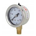 REOTEMP PG20 Industrial Stainless/Brass Gauge, 2&amp;quot;, 0 to 100 psi-