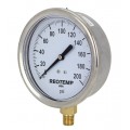 REOTEMP PG25C Industrial Stainless/Brass Gauge, 2.5&amp;quot; dial, 0 to 30 psi-