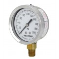 REOTEMP PG25 Repairable Stainless/Brass Gauge, 2.5&amp;quot;, -1/0/11 bar-