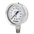 REOTEMP PR25 Heavy-Duty Repairable Stainless Gauge, 2.5&amp;quot; dial, -30 inHg/0/300 psi-