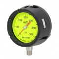 REOTEMP PT45 Industrial Process Gauge with tempered glass, 4.5&amp;quot; Hi-Vis dial, -30 inHg/0/30 psi-