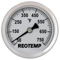 REOTEMP S1-F73 Magnetic Analog Surface Thermometer, 2.5&amp;quot; dial, 50 to 750&amp;deg;F-