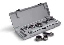 RIDGID 31797 Manual Ball-Bearing Knockout Kit with Ratchet Wrench and Case-