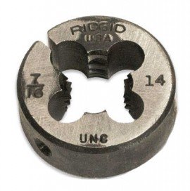 RIDGID 38350 Alloy RH Bolt Threader Button Die, UNC, 7⁄16-14-