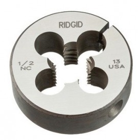 RIDGID 38355 Alloy RH Bolt Threader Button Die, UNC, 1⁄2-13-