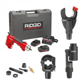RIDGID RE-6 Electrical Tool Kit with Swiv-L-Punch, Cutting &amp; Crimp Head -