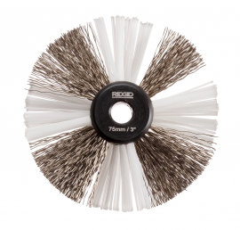 Ridgid 68978 Nylon/Steel Cleaning Brush for 5/16" cable, 3"-