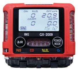 RKI GX-2009 Confined Space Kit, LEL/O<sub>2</sub>/H<sub>2</sub>S/CO-