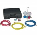 Robinair 49134A Aluminum Manifold Hose Set with Service Couplers, R134a, 60" hoses-