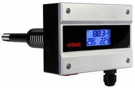 Rotronic CRP532-L11DSAA Series Clean Room Panel, Measurement Transmitter for CO2, Humidity and Temperature-