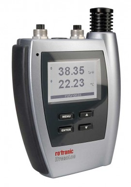 Rotronic HYGROLOGNT3D Humidity-Temperature Data Logger with display, probe, 3 inputs-