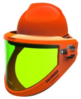 Salisbury AS1200FB 1 Arc Flash Protection Face Shield For Full Brim Hats, 2 cal/cm2-