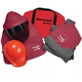 Salisbury Safety Kit 100 Premium Cal Coat &amp; Bib Overalls PrismShield Beekeeper Hood SK100PRG-PP-