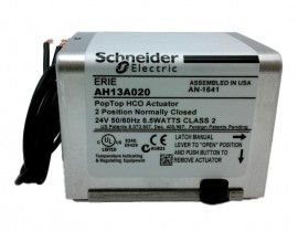 Schneider Electric AH13A020 Erie&amp;trade; PopTop&amp;trade; High Close-Off Spring Return Actuator, normally closed, general temperature, 24 VAC, 18&amp;quot; leads-
