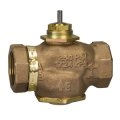 Schneider Electric VB-7223-0-4-09 2-Way Brass Trim Globe Valve Body with soft seats and threaded NPT, stem up closed, 1.25&amp;quot;, 20 Cv-
