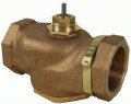 Schneider Electric VB-7223-0-4-11 2-Way Brass Trim Globe Valve Body with soft seats and threaded NPT, stem up closed, 2&amp;quot;, 40 Cv-