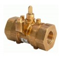 Schneider Electric VBB2N03 2-Way Brass Trim Ball Valve Body with NPT connection, 0.5&amp;quot;, 2.1 Cv-