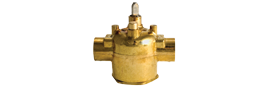 Schneider Electric VM2211 Erie PopTop Non-Steam Control Valve, 1/2", 2-way, sweat, 1CV, brass-