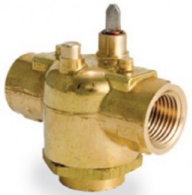 Schneider Electric VM3223 Erie PopTop Non-Steam Control Valve, 1/2", 3-way, NPT, 4CV, brass-
