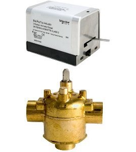 Schneider Electric VT3213G13A020 Erie PopTop General Control Valve with Actuator, 1/2", 3-way, sweat, 4CV, brass-