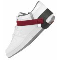 SCS 2051 Dual Cup Heel Grounder with 24&quot; Conductive Ribbon, 1 M&amp;Omega; Resistor, Burgundy-