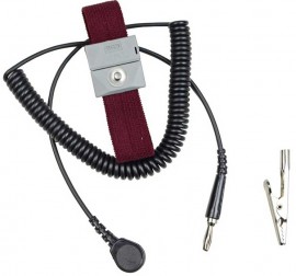 SCS 2214 Adjustable Wrist Strap with 5ft Coiled Cord-