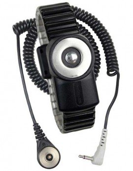 SCS 2228 MagSnap 360 Metal Wristband with 6' Coil Cord, Dual Wire, Small-