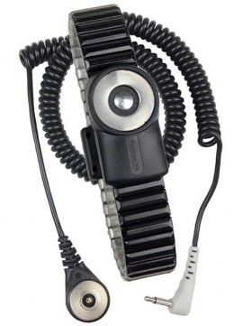 SCS 2230 MagSnap 360 Metal Wristband with 6&#039; Coil Cord, Dual Wire, Large-
