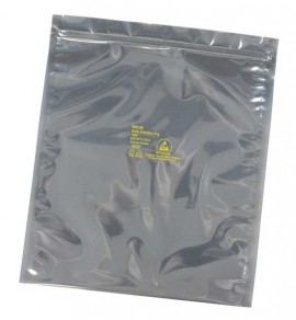 SCS 3001115 1000 Series Metal-In Static Shielding Bags with Zipper, 11 x 15&quot;, 100-Pack-
