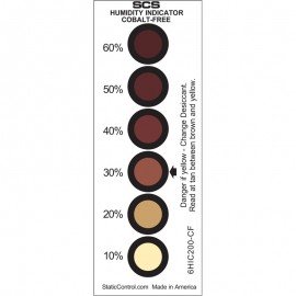 SCS 6HIC200-CF Humidity Card, 10-20-30-40-50-60%, 200/can-