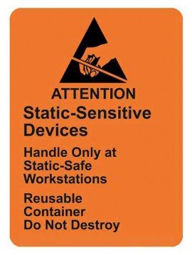 SCS 7101 RS-471 Reusable Caution Labels, 1.8 x 2.5",  Roll of 500-