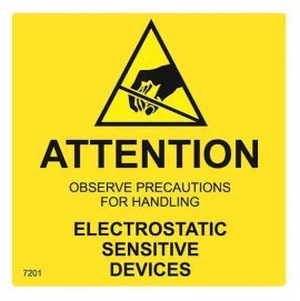 SCS 7201 MIL-STD-129N Reusable Caution Labels, 2 x 2",  Roll of 500-