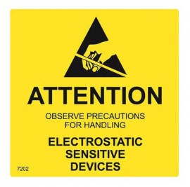 SCS 7202 RS-471 Destructible Caution Labels, 2 x 2&quot;, 500-Pack-
