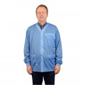 SCS 770016 Smock Jacket with knitted cuffs, blue, 3XL-