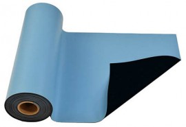 SCS 770072 R3 Dissipative Rubber Worksurface Mat Roll, 36&amp;quot; x 50', Light Blue-