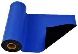 SCS 770078 R3 Dissipative Rubber Worksurface Mat Roll, 18&amp;quot; x 50', Blue-