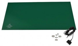 SCS 770085 R3 Dissipative Rubber Worksurface Mat Kit, 24 x 48&amp;quot;, Green-