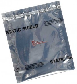 SCS 817Z1218 Metal-In Static Shield Zipper Bags, 12 x 18in, 100-Pack-