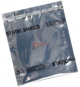 SCS 817Z64 Metal-In Static Shield Zipper Bags, 6 x 4in, 100-Pack-