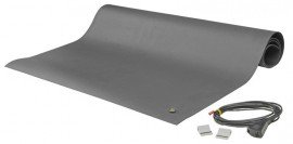 SCS 8860 8800 Series 2-Layer Rubber Mat Roll, Gray, 0.065&amp;quot; x 36&amp;quot; x24&#039;-