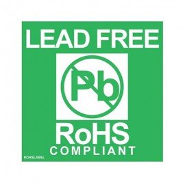 SCS ROHSLABEL RoHS Label, 1.75 x 1.75&amp;quot;, 500/Roll-