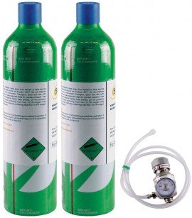 SENSIT 881-00090 4-Gas Calibration Kit with 2 Cylinders for the P400, CH<sub>4</sub>, CO, O<sub>2</sub>, and HCN -